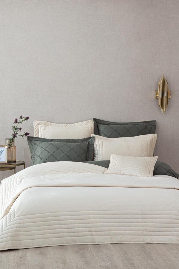 Ecocotton Feza Pamuklu Çift Kişilik Yatak Örtü Seti - Image 1