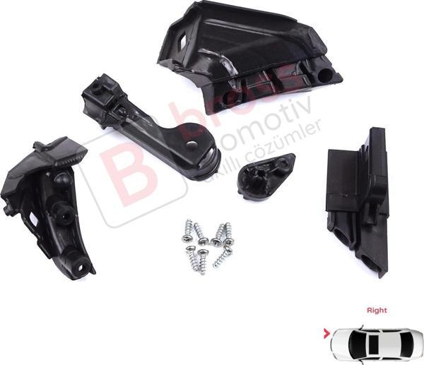 Opel Astra J MK4 P10 2009-2015 4/5 Kapı GTC 2011-2018 13335737 İçin Sağ Ön Far Ayak Tamir Seti - Image 1