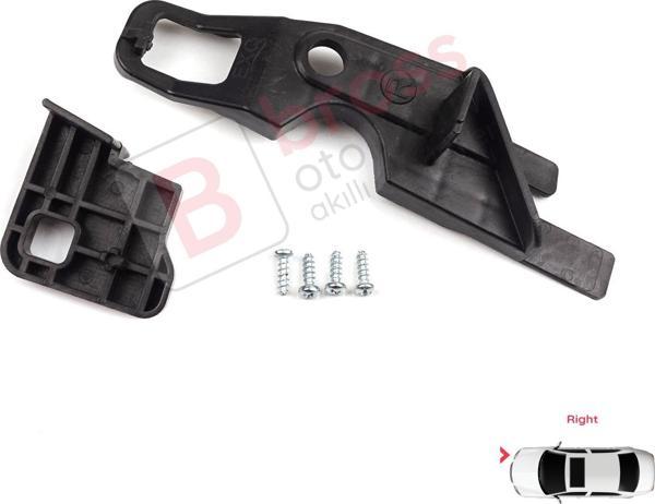 Peugeot 301 2012-2017 Makyajsız Kasa 9675138980 İçin Sağ Ön Taraf Far Ayak Yuva Tutucu Tamir Seti - Image 1