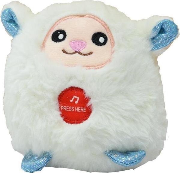 Sevimli Sesli Mini Kuzu Peluş Beyaz 10 CM - Uyku Ve Oyun Arkadaşı Peluş Oyuncak - Image 1