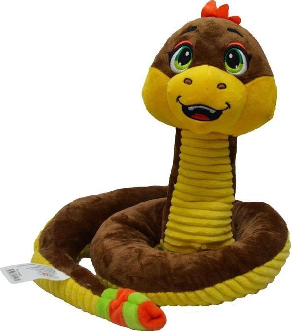 Yılan Peluş Oyuncak Çıngıraklı Sevimli Yılan Peluş 25 Cm - Uyku Ve Oyun Arkadaşı Peluş Oyuncak - Image 1