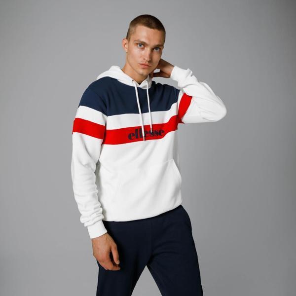 Ellesse Kapüşonlu Erkek Beyaz Sweat EM272 - Image 1