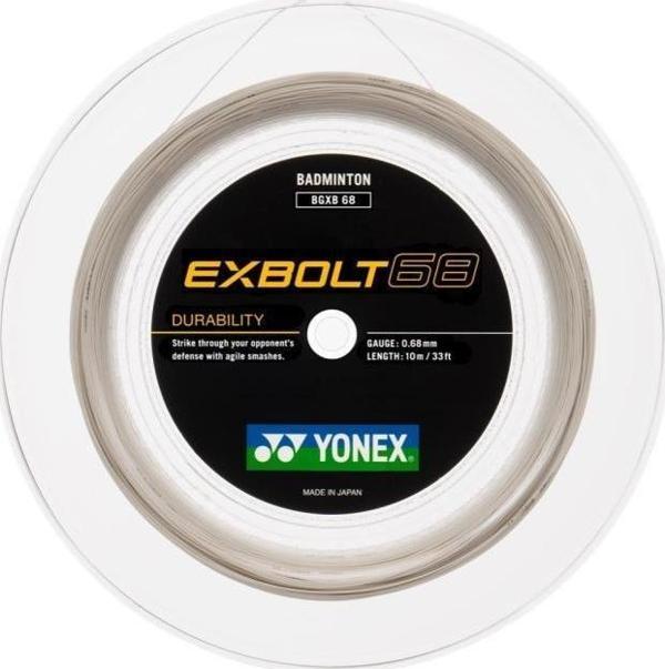 Yonex Exbolt 68 Badminton Kordajı 0.68 mm 200 Metre Beyaz - Image 1