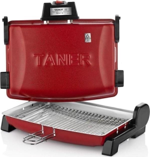 TANER Kebapçı Elektrikli Izgara Mangal Barbekü Çift Telli Büyük Boy Kırmızı - Image 1