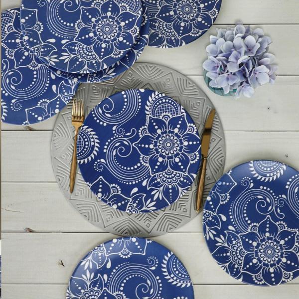Keraart Blue Clove Servis Tabağı 26 Cm 6 Adet - 18945 - Image 1