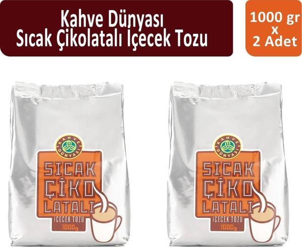 Kahve Dünyası Teneke Sıcak Çikolata 1000 gr x 2 Adet - Image 1