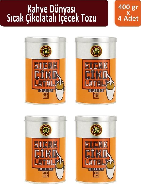 Kahve Dünyası Teneke Sıcak Çikolata 400 gr x 4 Adet - Image 1