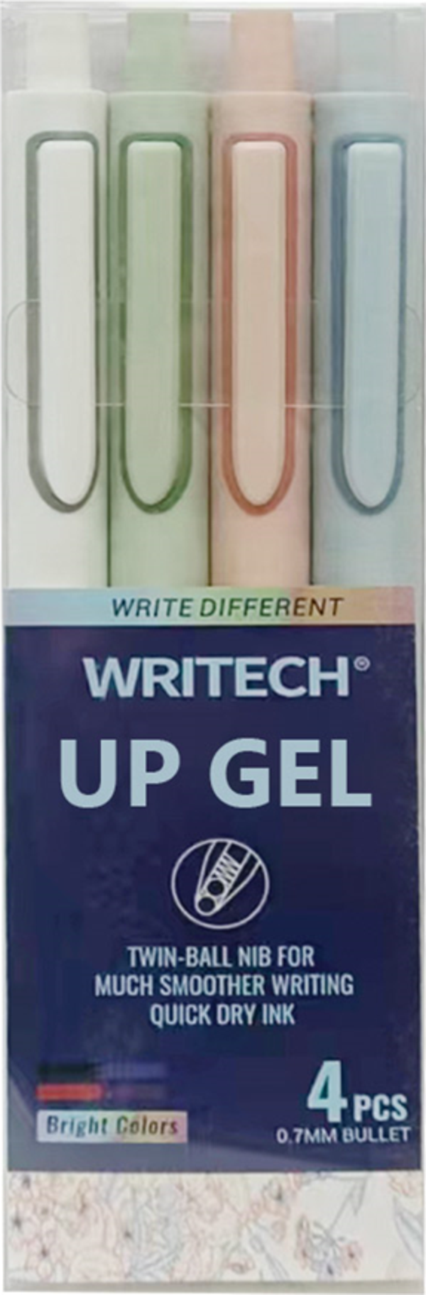 WRITECH W-0154 UP 0,5MM MAVİ JEL KALEM - 4'LÜ - Image 1