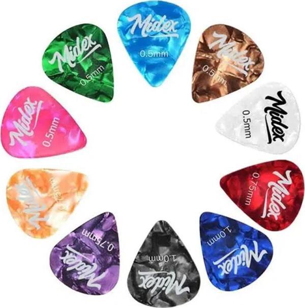 Midex PN-10 10'lu Gitar Penası (0.46mm, 0.73mm, 1.00mm) - Image 1