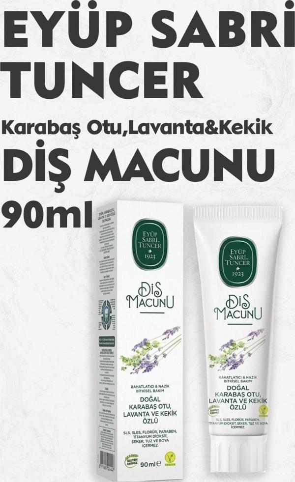 Eyüp Sabri Tuncer Diş Macunu Karabaş Otu, Lavanta Ve Kekik Özlü 90 Ml - Image 1
