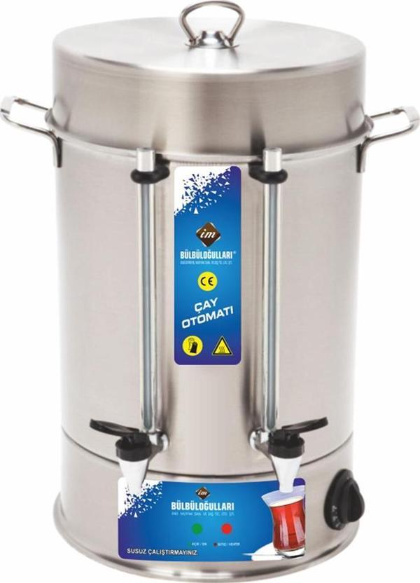 Bülbüloğulları Metal Basmalı Musluk Çay Otomatı-250 Bardak - Image 1