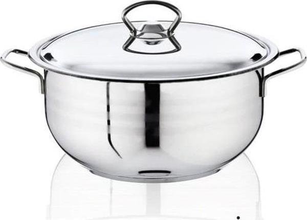 Bestinox 24x12 cm Tel Kulplu Çelik Kapaklı Çelik Derin Tencere-4.75 Litre - Image 1