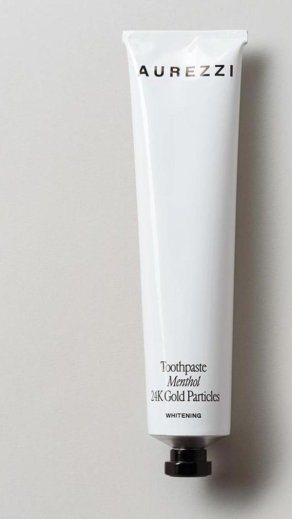 Aurezzi Menthol Mentol Aromalı 24K Altın Parçacıkları Beyazlatıcı Diş Macunu 75ML - Image 1