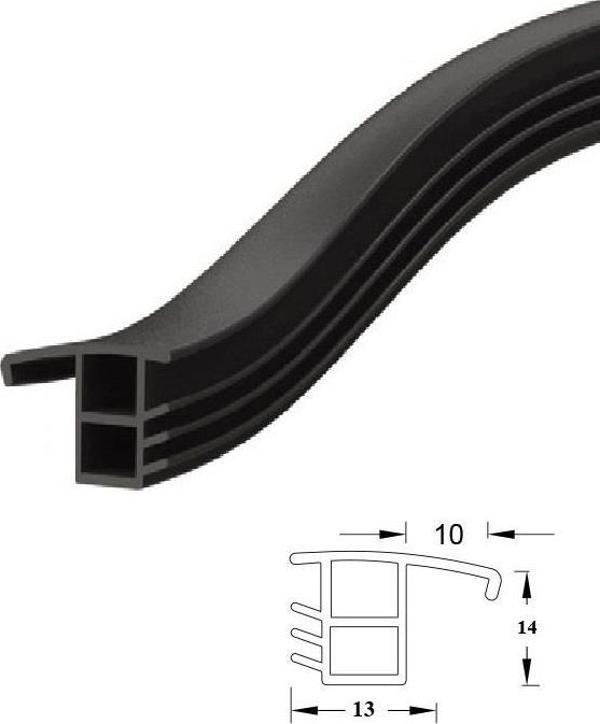 Contacall Çelik Kapı Kasa Fitili Çelik Kapı Contası 6 Metre Siyah ÇLK-22Bİ - Image 1