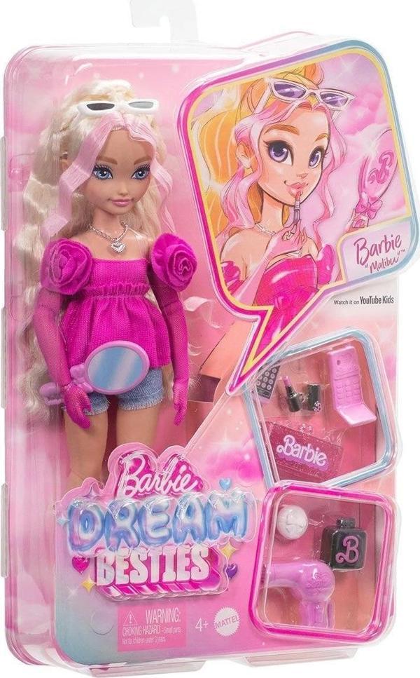 HYC21 Barbie Dream Besties Ana Karakter Bebekler Malibu - Image 1