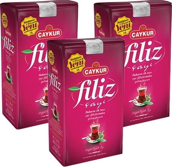 Çaykur Filiz Çayı 1000 gr x 3 Adet - Image 1