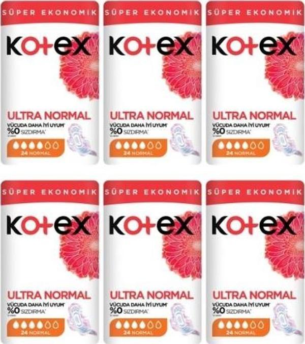 Kotex Ultra Normal Ekonomik Paket 24 lü x 6 Adet - Image 1