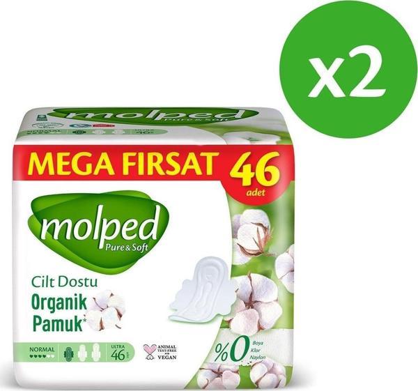 Molped Pure Soft Normal Avantajlı Mega Fırsat Paketi 46 lı x 2 Adet - Image 1