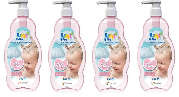 Uni Baby Kolay Tarama Şampuanı 700 ml x 4 Adet - Image 1