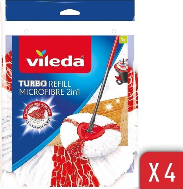 Vileda Turbo 2in1 Yedek Paspas x 4 Adet - Image 1