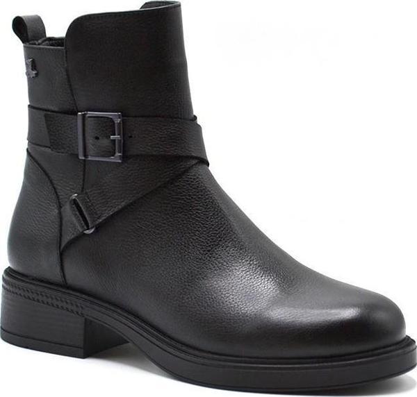 VENÜS 2353502K KISA TOPUK KAYMAZ DERİ TOKALI KADIN BOT - Image 1