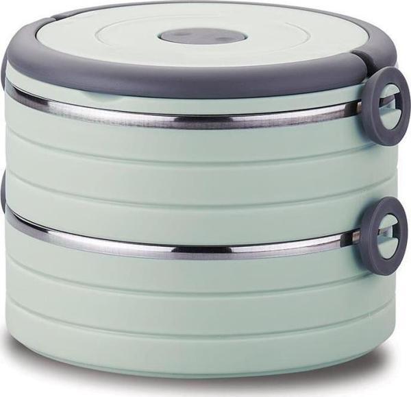 KORKMAZ A5525-1 ESSENTİALS WARM BESLENME KUTUSU SEFER TASI 1200ML YEŞİL - Image 1