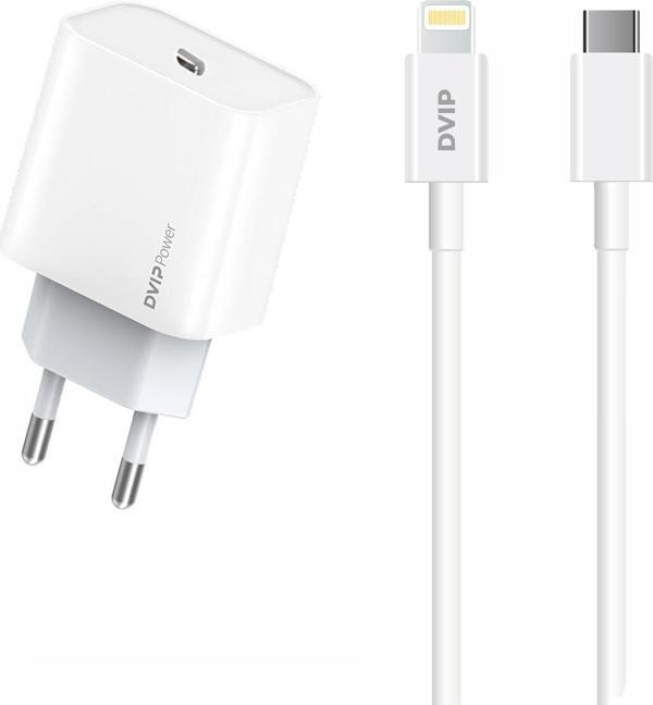 DVIP N25 PD20W Quick Charger Type-C to Lightning Kablolu Şarj Set - Image 1