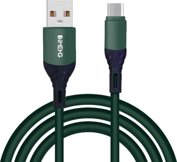 İmeng 6A 100W UsbA to Micro Data ve Hızlı Şarj Kablosu ML60 Yeşil - Image 1