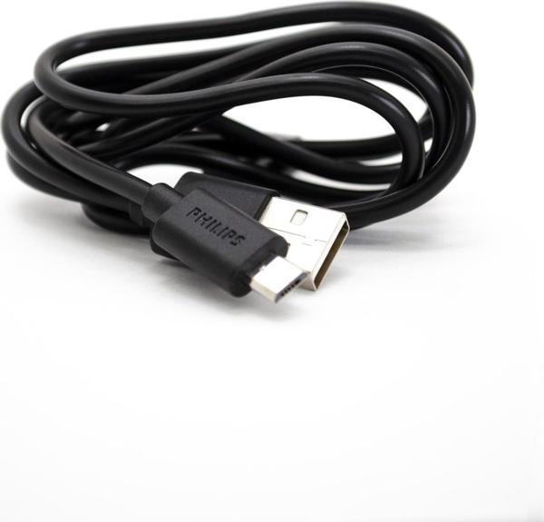 Philips DLC3541U/00 UsbA to Micro Hızlı Şarj ve Data Kablosu 1.2M Siyah - Image 1