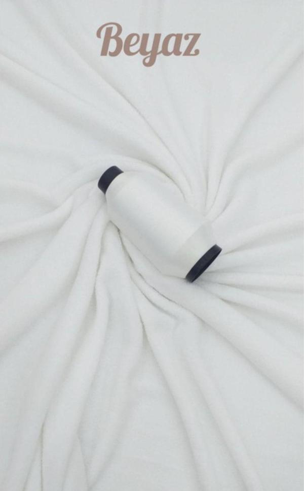 Siyasastar Welsoft Kumaş Yolluk Ve Halı Örtüsü Düz Beyaz - Image 1