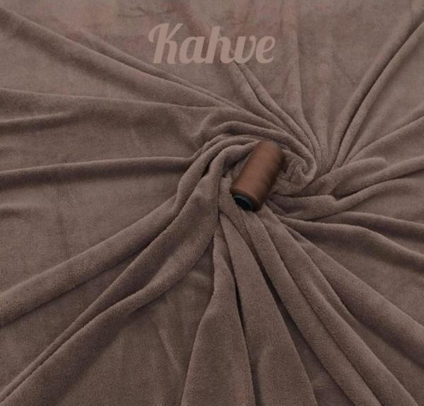 Siyasastar Welsoft Kumaş Yolluk Ve Halı Örtüsü Düz Kahverengi - Image 1