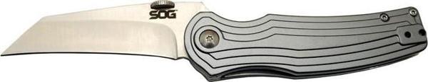 Sog Pinkerton 0689 Gri Kamp Çakı 18cm - Yarı Otomatik, Kemerlikli, Kutulu - Image 1