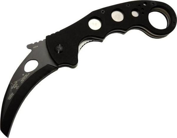 Böker Emerson 0504 BK Siyah Karambit Kamp Çakı 20cm- Manuel, Kemerlikli - Image 1