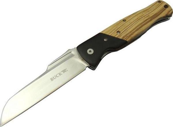 Buck Knives BK-016ZBR Kamp Çakı 23 cm - Ahşap Saplı, Kılıflı, Kutulu, Kemerllikli - Image 1