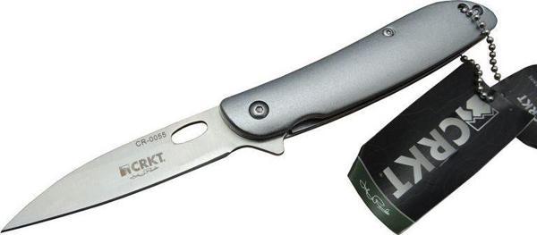 CRKT CR 0055 Kamp Çakı 18 cm - Otomatik, Metal Saplı, Kılıflı, Kutulu - Image 1