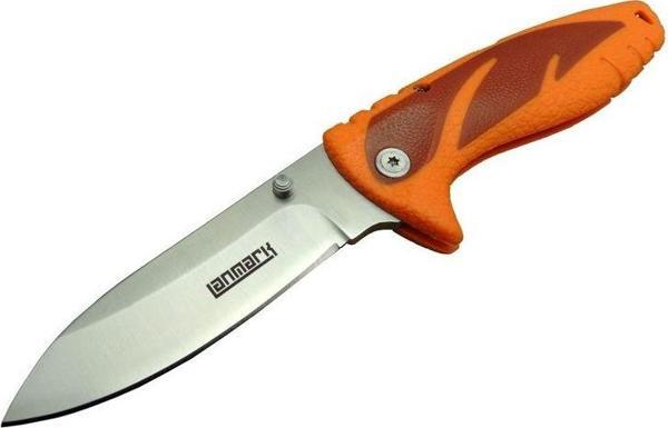 Lanmark FX 11 Turuncu Kamp Çakı 20 cm - Kauçuk Sap, Manuel Açılma - Image 1