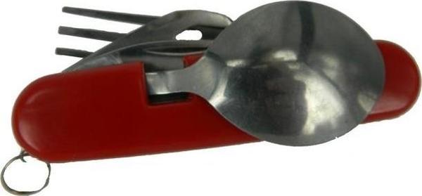K 524 RD Çok Amaçlı Çakı (Çatal, Kaşık, Bıçak) 9cm - Plastik Gövde - Image 1