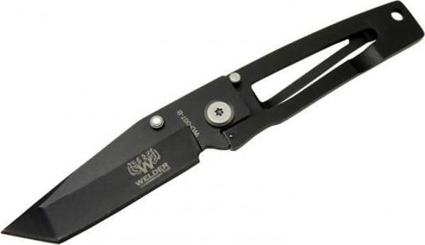 Polat Alemdar Siyah Çakı 16 cm Yarı Otomatik , Kemerlikli - Image 1