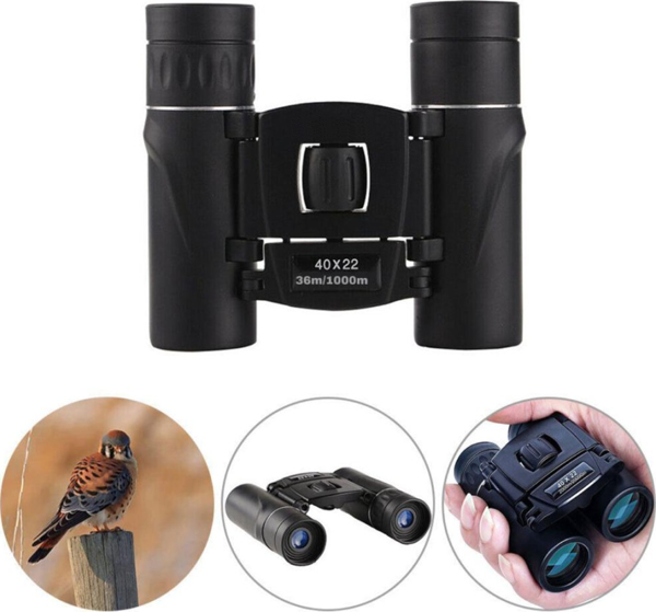 40x22 Cepte Taşımalı Kauçuk Kaplamalı Mini Dürbün 1000m/36m - Image 1