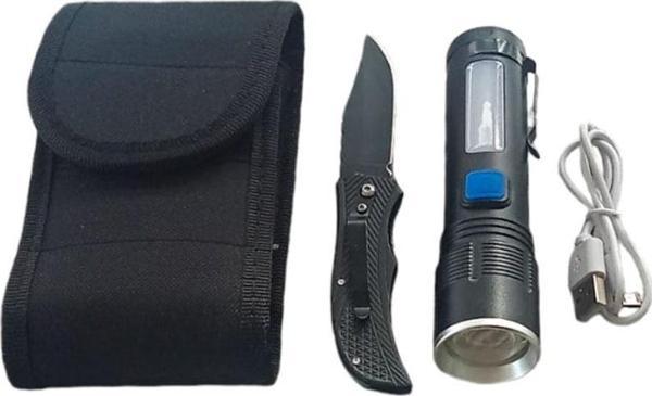F.B.I F-91 Zoomlu XHP-50 Güçlü Işik Taşıma Çantalı 2 Li Set - Image 1