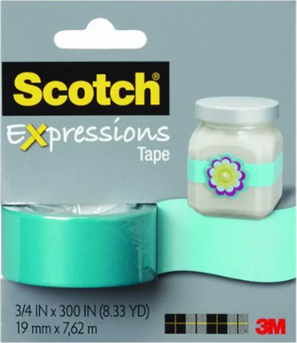 3M Scotch Turkuaz Mavi Renkli Dekoratif Bant (19mmx7,62m) - Image 1