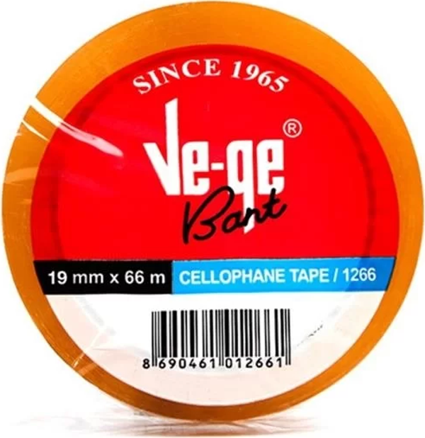 VeGe Selefon Cellulose Bant (19 mm x 66 m) - Image 1