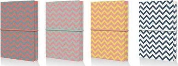 Mopak 19X25 Zigzag Desenli Suni Deri Defter Kareli 0029 - Image 1