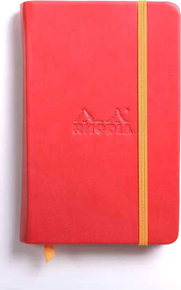 Rhodia Boutique Rodiarama Renkler Italyan Deri Çizgili Defter Poppi A6  96 Yaprak - Image 1
