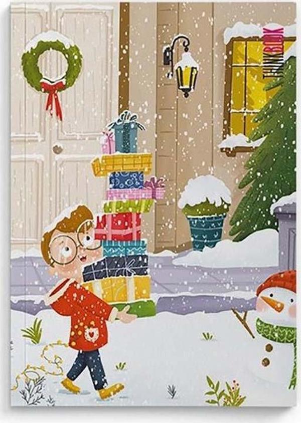 Thinkbook Kış Serisi Noel Heyecanı 10,5x14 96 Sayfa Çizgisiz Defter - Image 1