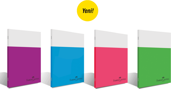 Faber Castell Smart Dikişli Plastik Kapak Kareli Defter A4 60 Yaprak - Image 1