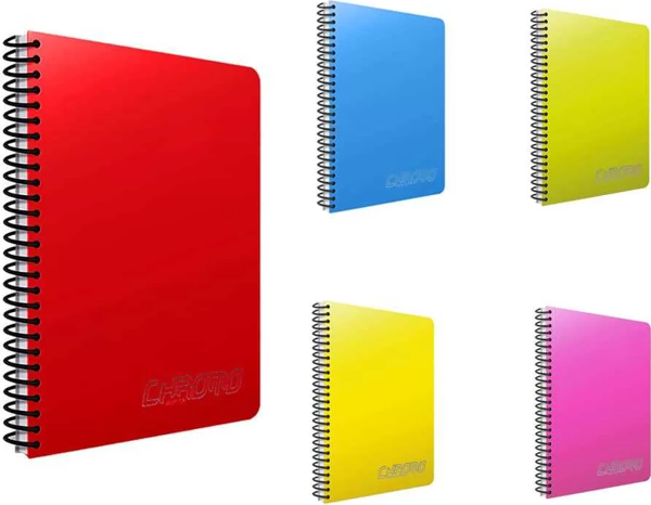 Gıpta Chromo Spiralli Plastik Kapak Çizgisiz Defter A4 120 Yaprak - Image 1