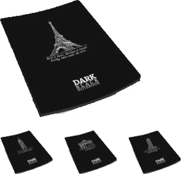 GIPTA DARK KARTON KAPAK SİYAH DEFTER 9x17 DÜZ 36 YAPRAK (2676) - Image 1