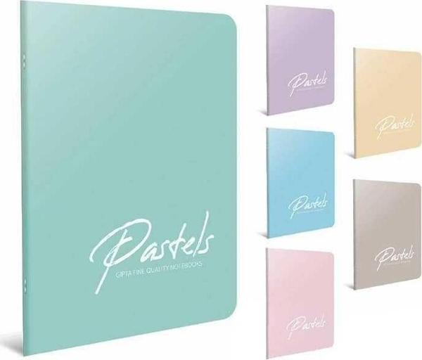 Gıpta Defter Pastels Tel Dikişli Plastik Kapak A4 60 Yaprak Çizgisiz - Image 1
