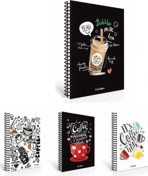 Çınar Coffee Sert Kapak Defter 17x24cm Spr.120yp Düz 55143 - Image 1